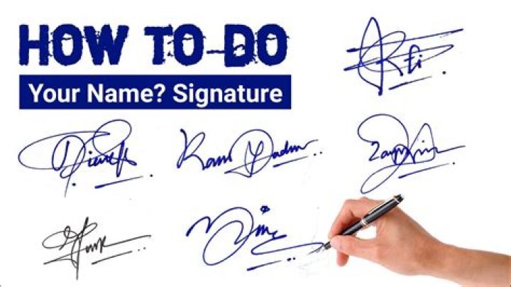Should my signature Be My full name?