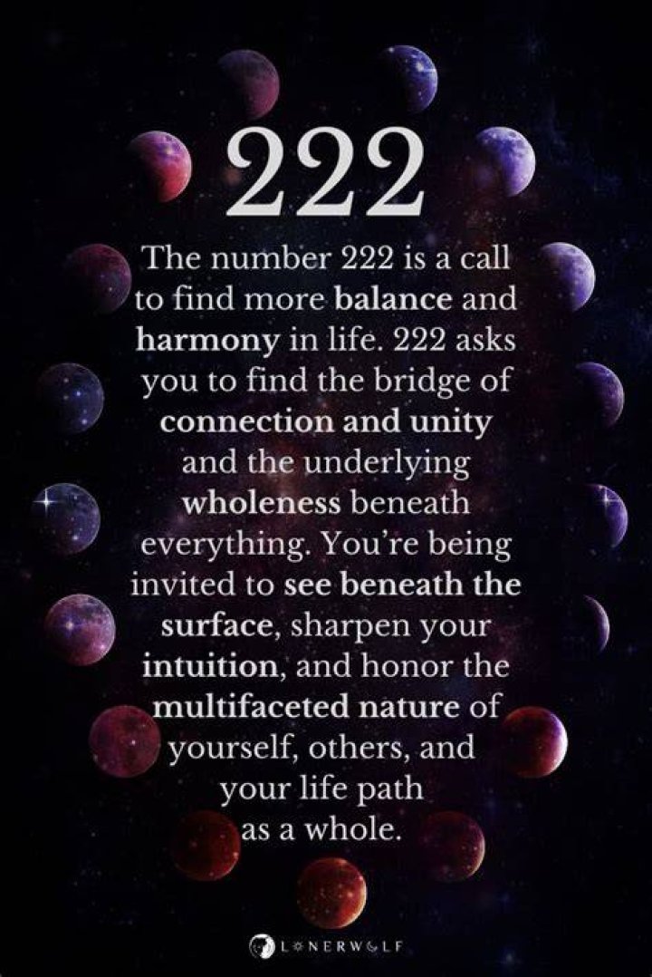 What's the meaning of 222?