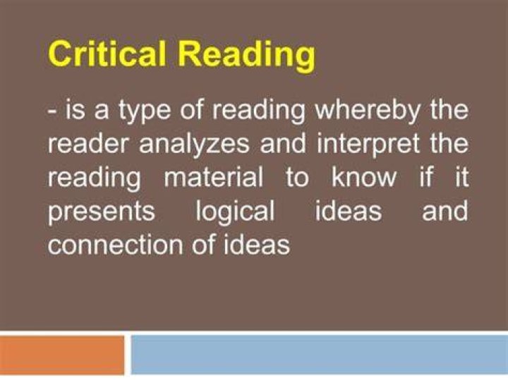 What are 3 critical reading techniques?