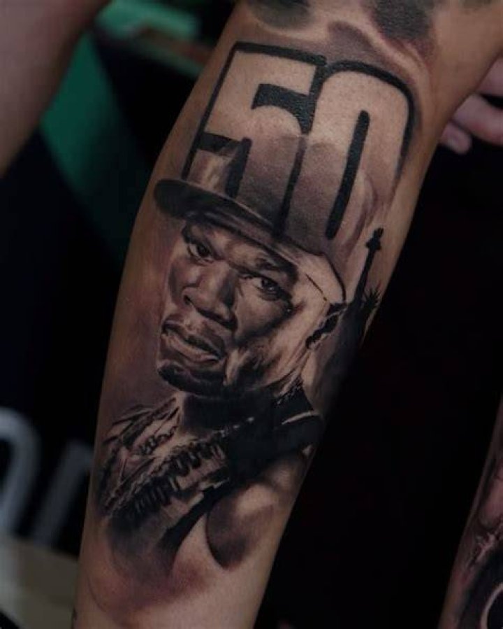 What are 50 cents tattoos?