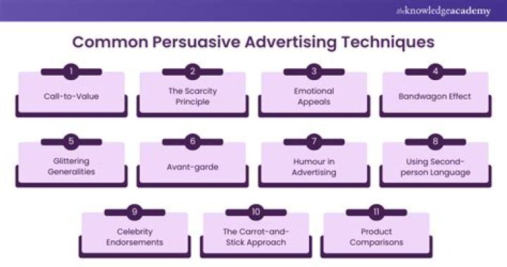 What are the 7 advertising techniques?