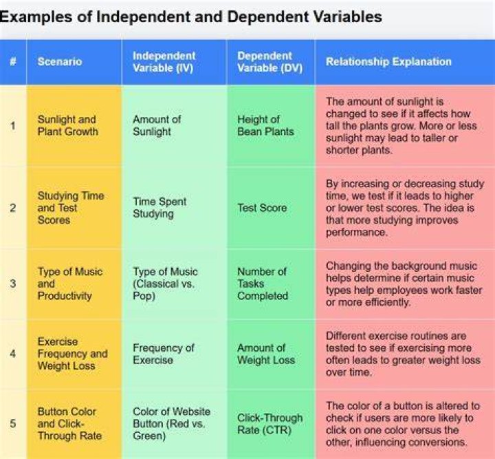 What are the types of independent variables?