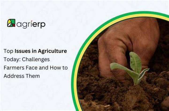 What are three major issues in agriculture today?