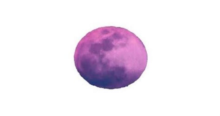 What causes a purple moon?