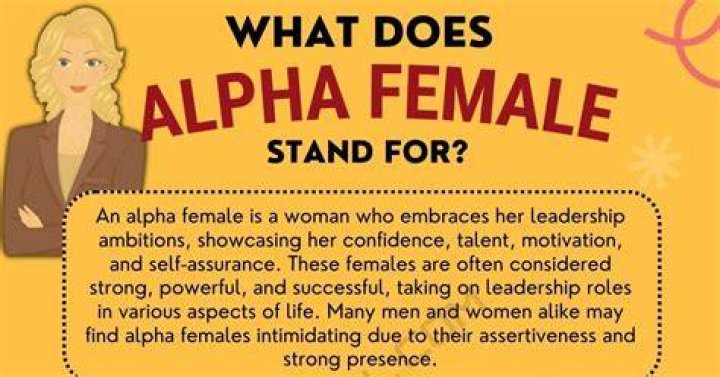 What do alpha females want?