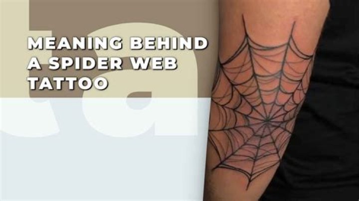 What does a cobweb tattoo mean?