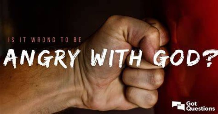 What does God get angry at?