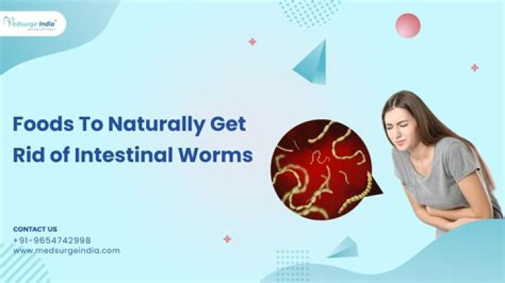 What foods cause worms in humans?