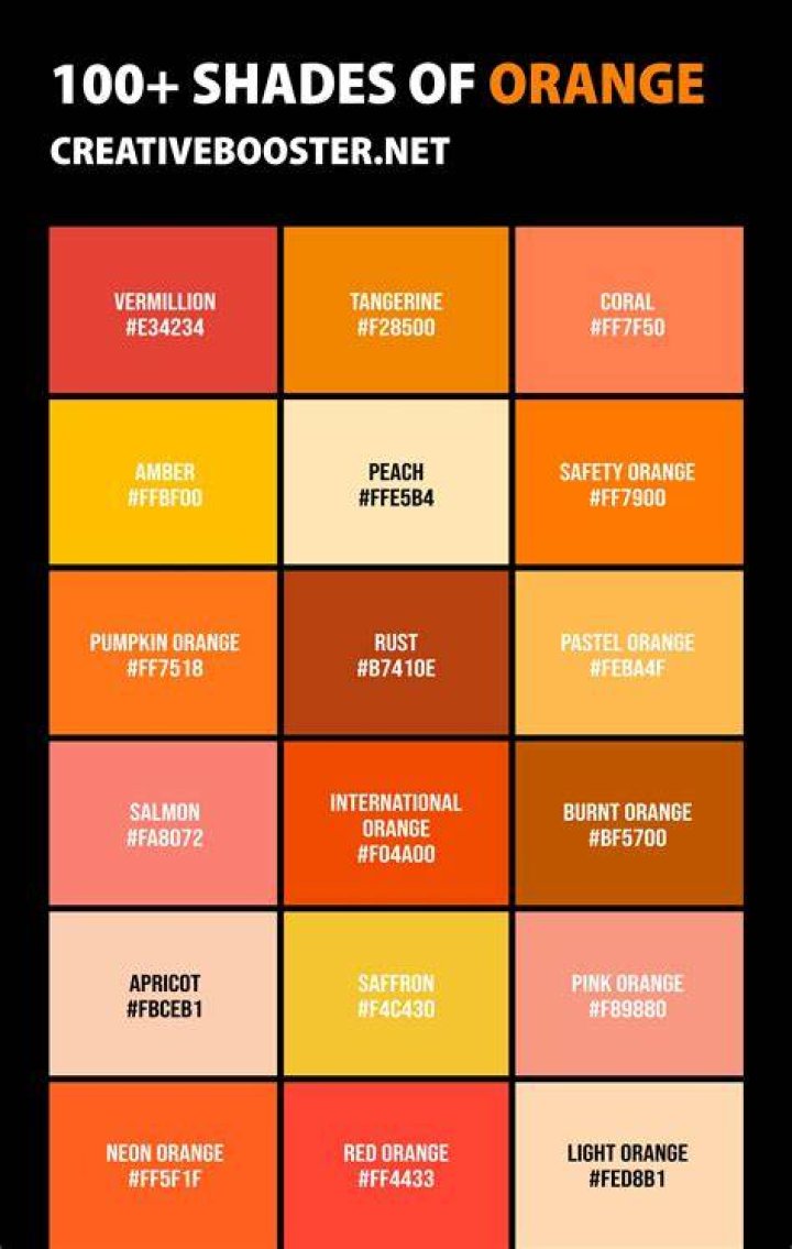 What hex is orange?