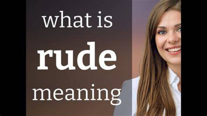 What is a rude comment called?