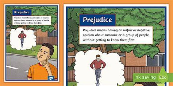What is an example of prejudice in school?
