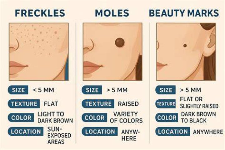What is considered a beauty mark?