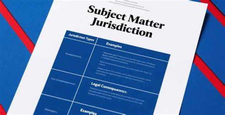 What is lack of subject matter jurisdiction?