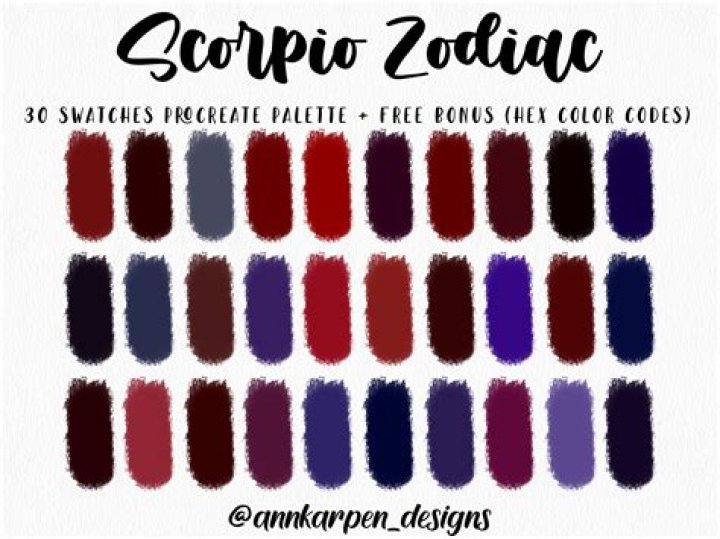 What is lucky color for Scorpio?