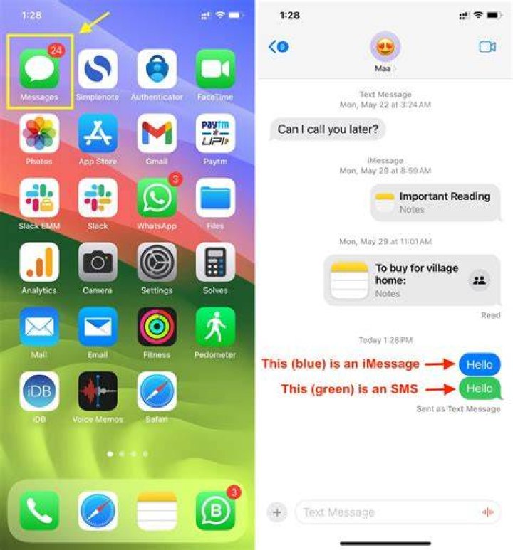 What is SMS app on phone?