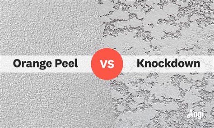 What is the difference between knockdown and orange peel?