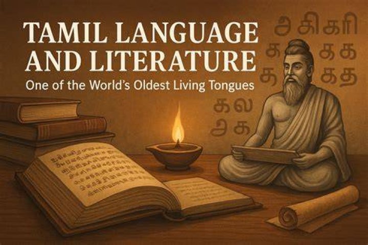 What is the origin of Tamil language?