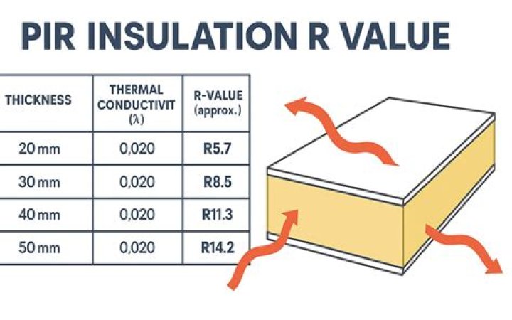 What is the R value of black board?