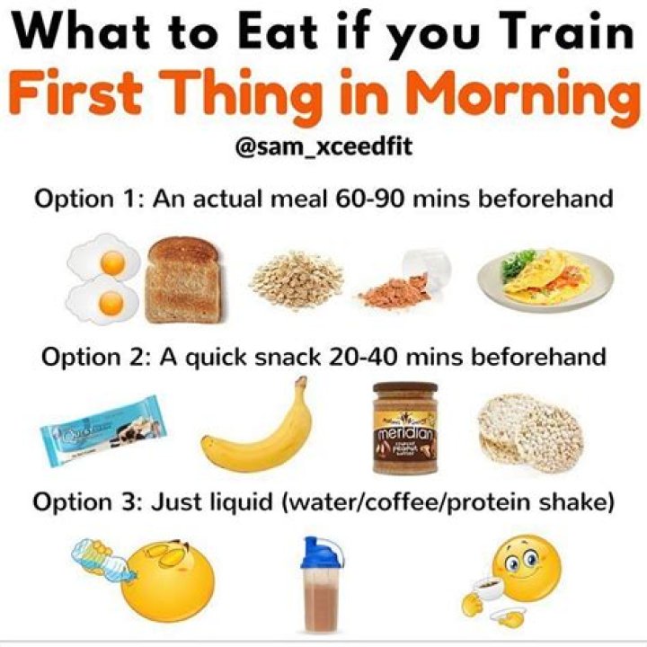 What should one eat first thing in the morning?