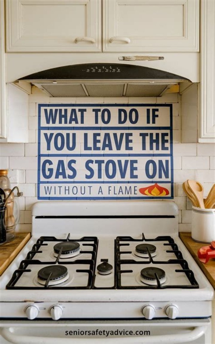What to do if you leave the gas stove on without flame overnight?