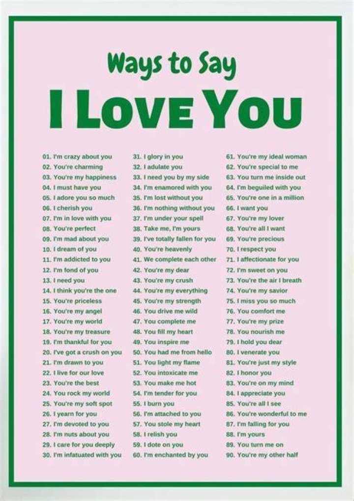 What to say to I Love You More?