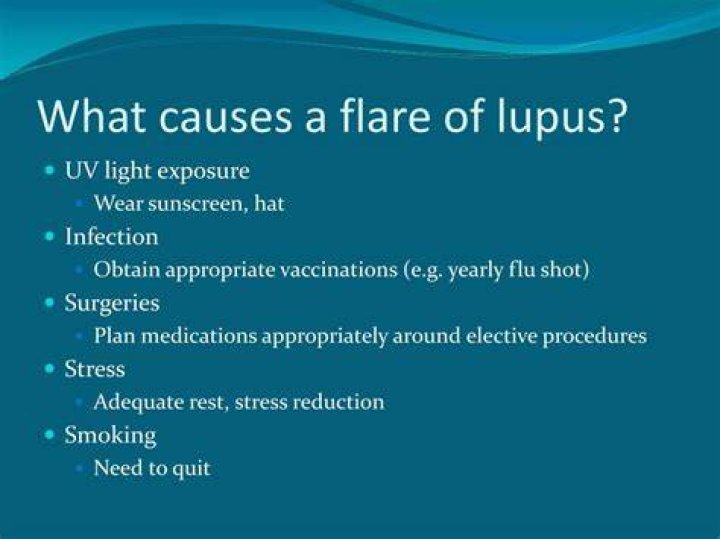 What triggers lupus flare-ups?