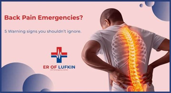 When Is back pain an emergency?