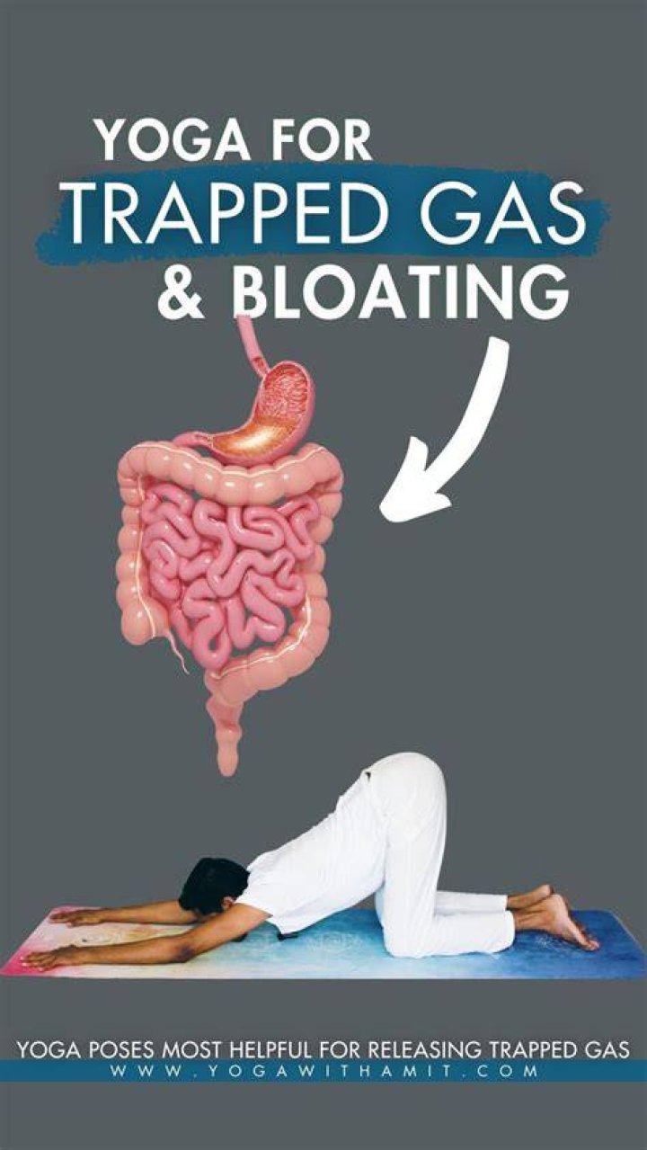 Where can trapped gas be in your body?