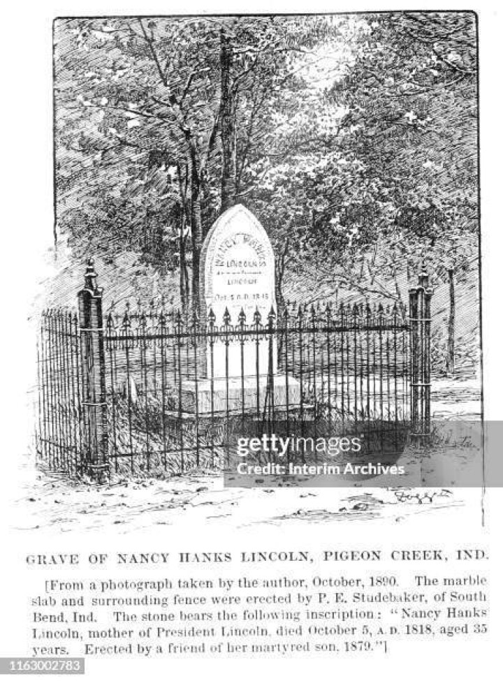 Where is Nancy Hanks Lincoln buried?