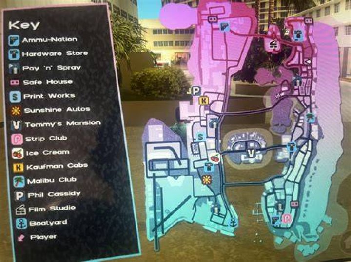 Where is the Washington car in GTA Vice City?