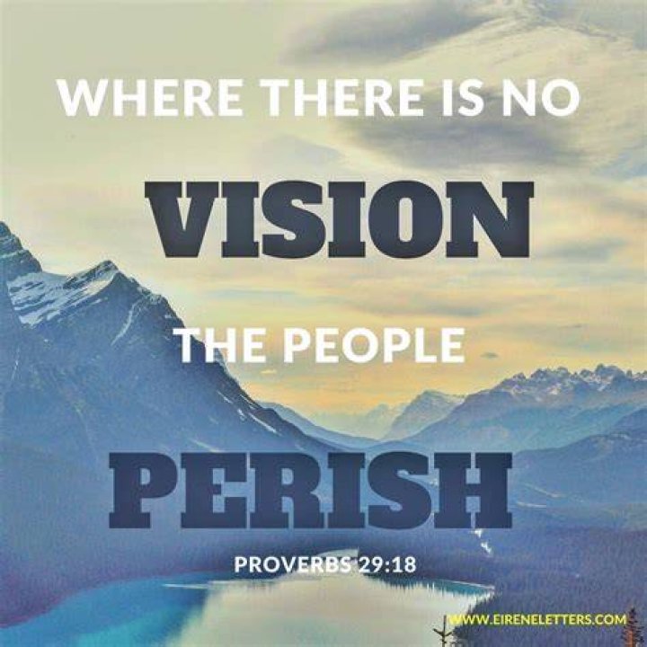 Where there is no vision the people perish?