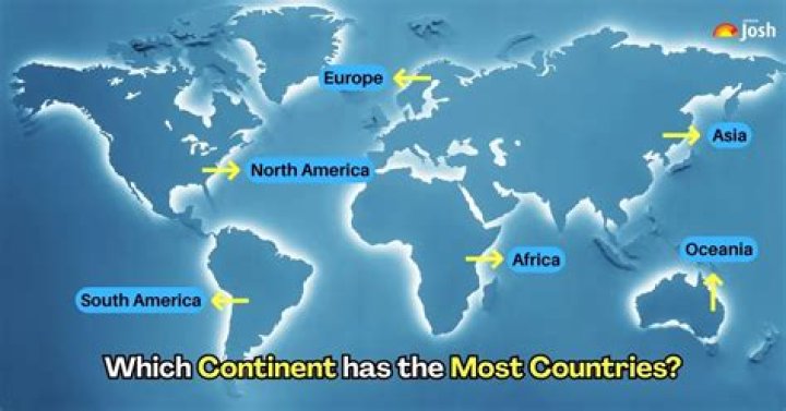 Which continent has only one country on it?