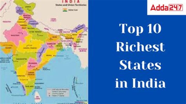 Which is the 3rd richest state in India?