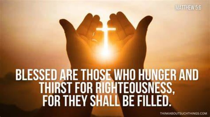 Who are those who hunger and thirst for righteousness?