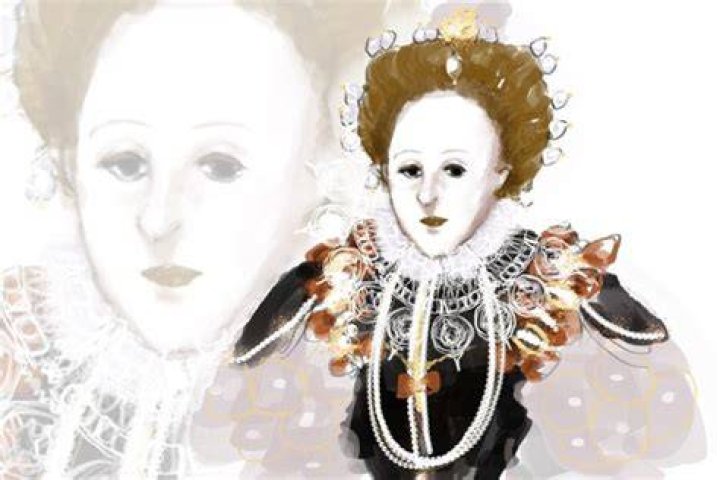 Why did Elizabeth I wear white makeup?