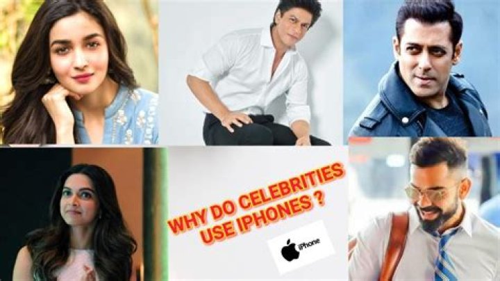Why do celebrities use iPhones?