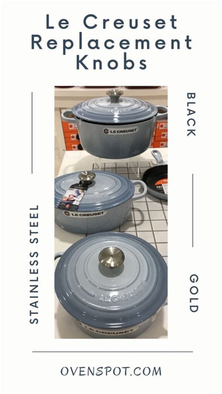 Why do some Le Creuset have black knobs?