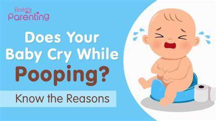 Why does my baby cry when pooping?