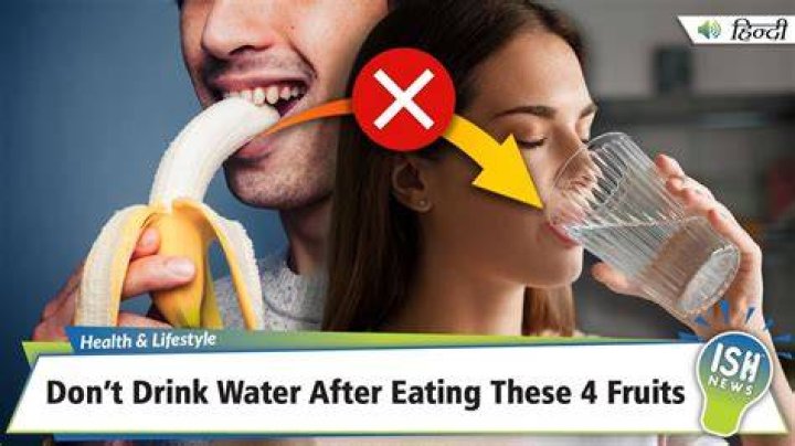 Why shouldnt you drink water after eating bananas?